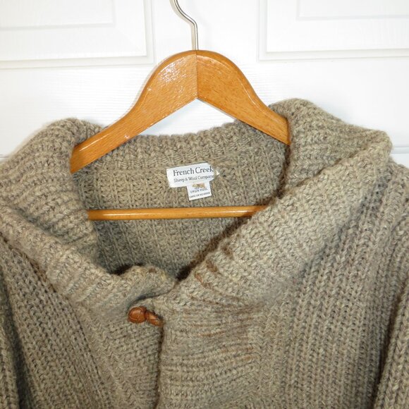 Vtg Oversize French Creek Sheep And Wool Co. Wool Knit Sweater Mens L/ XL - Picture 3 of 8